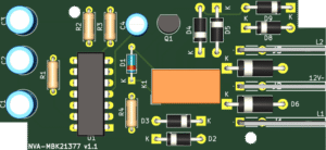 Vue KiCad du PCB de la version 1
