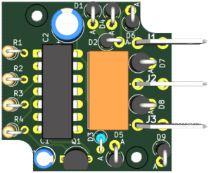 Vue KiCad du PCB de la version 2